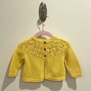 Baby Boden Bright Yellow Sweater - 0-3M